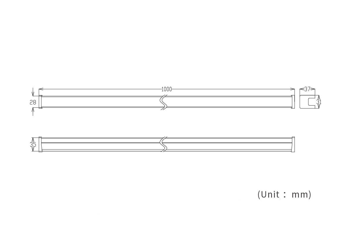 U28 led tube light 11 dim 1