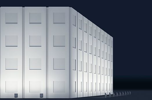 Chiếu sáng mặt dựng dạng khối (Solid façade lighting)