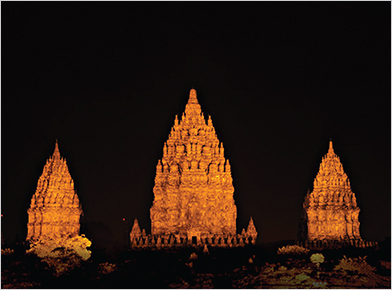 Chiếu sáng Ngôi chùa Hindu Candi Prambanan