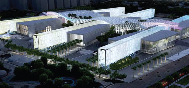 Thiết kế chiếu sáng mặt dựng trung tâm văn hóa Abdallah Al Salem, Kuwait 