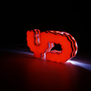 chữ nổi phát sáng in 3D